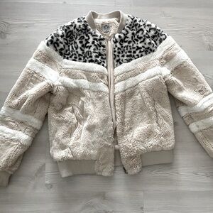 Katydid Sherpa Leopard Print Winter Jacket